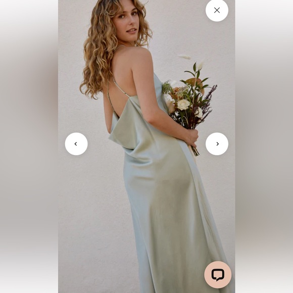 Whimsy and Row Fiona Dress in the color Sage, size small - Picture 2 of 12